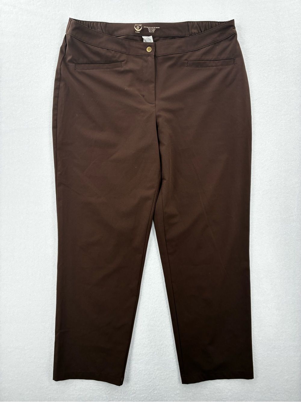 3For$20 Chico’s Zenergy Brown Stretch pants Chico size: 2